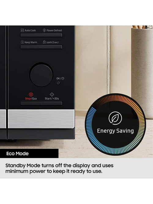 Samsung MS23T5018AG/EU - Slate Gray Microwave - 23L Solo - 800W