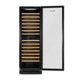 Montpellier WC165X - Stainless Steel 166 Bottle Wine Cooler - Dual Zone - G Energy Rating