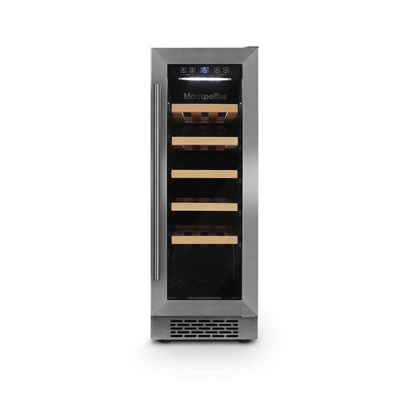 Montpellier WC20X - Stainless Steel 20 Bottle Wine Cooler - Single
