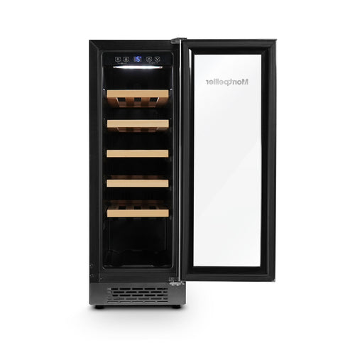 Montpellier WC20X - Stainless Steel 20 Bottle Wine Cooler - Single Zone - G Energy Rating