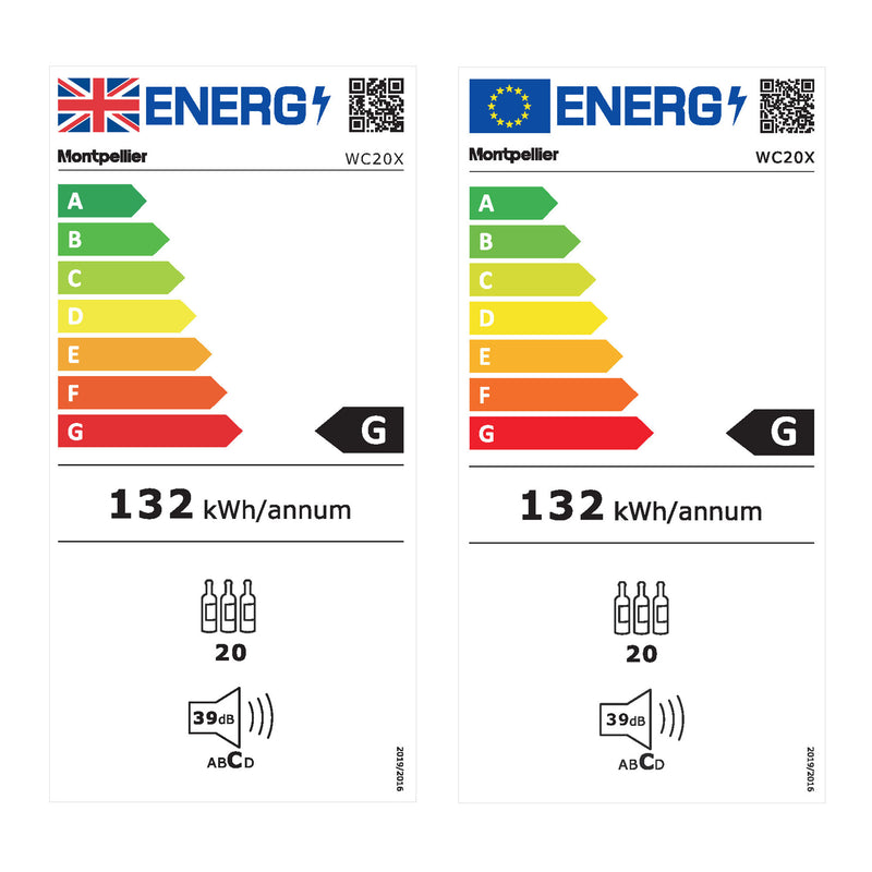 Montpellier MNF1860X - Inox Fridge Freezer - Garage Safe - 295L Capacity - 60/40 Split - E Energy Rating