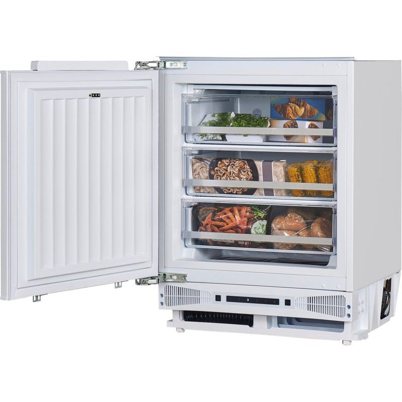 Hoover WCKUSE68EWK - White Integrated Undercounter Freezer - 95L - E Energy