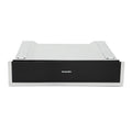 Montpellier WD140ST - Black Glass Warming Drawer with Stainless Steel Trim