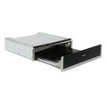 Montpellier WD140ST - Black Glass Warming Drawer with Stainless Steel Trim