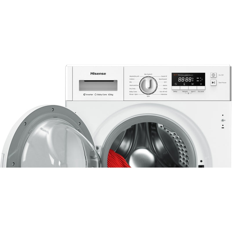 Hisense WD3M841BWI - White 8KG Washer Dryer - 1400 RPM - B Energy