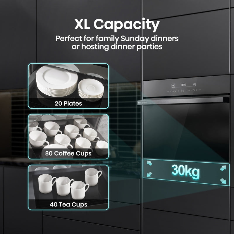 Hisense WDH14BG - Black Warming Drawer - 20L Capacity