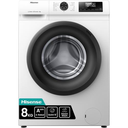 Hisense WF1Q8041BW - White 8KG Washing Machine - 1400 RPM - A Energy