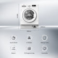 Hisense WF3M841BWI - White 8KG Integrated Washing Machine - 1300 RPM - A energy