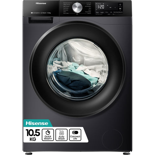 Hisense WF3S1043BB3 - Black Tumble Dryer - 10.5KG - A Energy Rated
