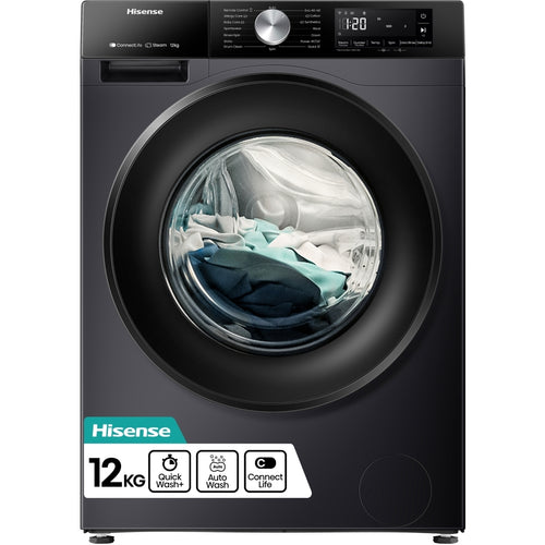 Hisense WF3S1243BB3 - Black 12KG Tumble Dryer - A Energy