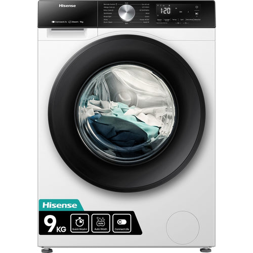 Hisense WF3S9043BW3 - White 9KG Washing Machine - 1400 RPM - A Energy