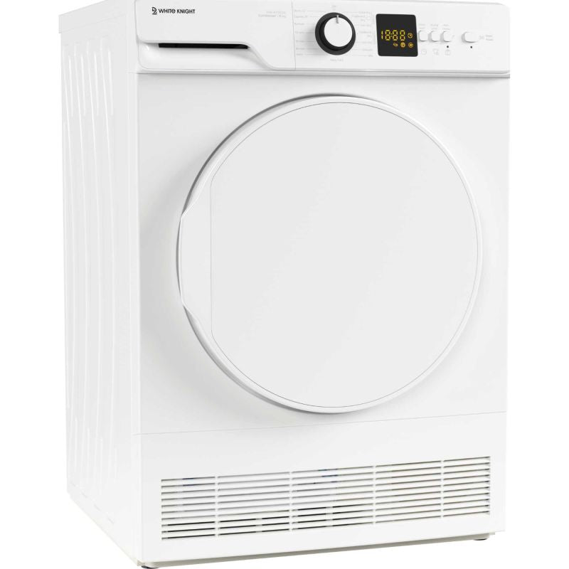 White Knight AT9CW - White Freestanding 9Kg Condenser Tumble Dryer - B energy