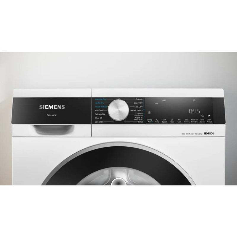 Siemens WN54G1A1GB iQ500 i-Dos - White 10.5KG Washer Dryer - 1400 RPM - D Energy