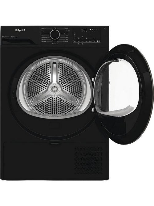 Hotpoint C HSD 82M BB UK - Black 8KG Heat Pump Tumble Dryer - A+ Energy