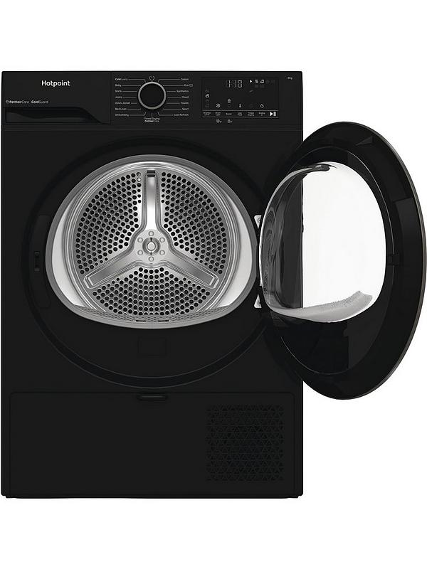 Hotpoint C HSD 82M BB UK - Black 8KG Heat Pump Tumble Dryer - A+ Energy