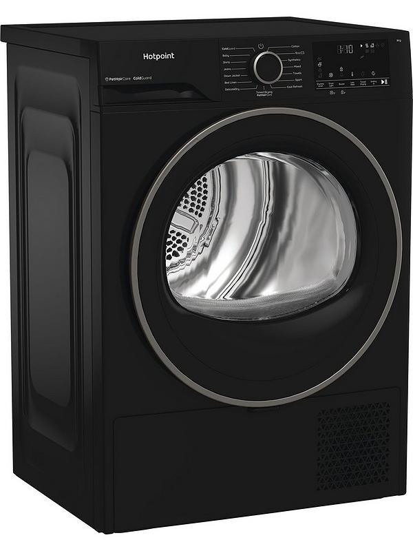 Hotpoint C HSD 82M BB UK - Black 8KG Heat Pump Tumble Dryer - Cold