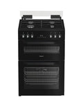 Hotpoint HDD6GDC2B1 - Black Dual Fuel Double Cooker - 60cm - A Energy