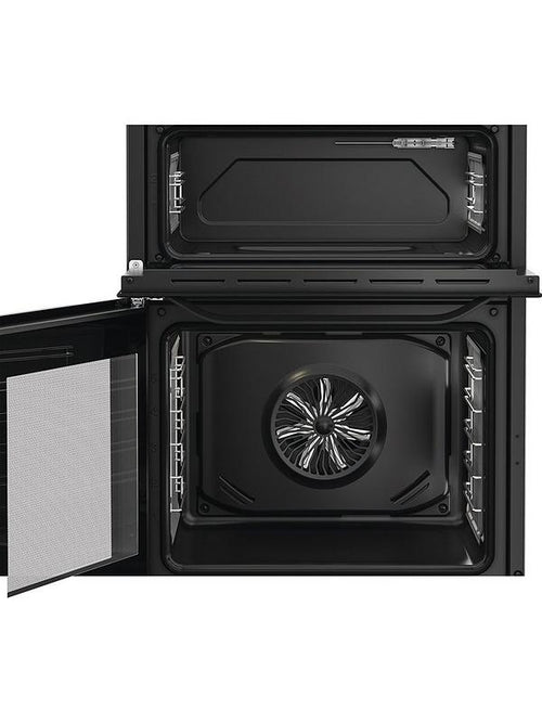 Hotpoint HDD6GDC2B1 - Black Dual Fuel Double Cooker - 60cm - A Energy