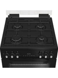 Hotpoint HDD6GDC2B1 - Black Dual Fuel Double Cooker - 60cm - A Energy