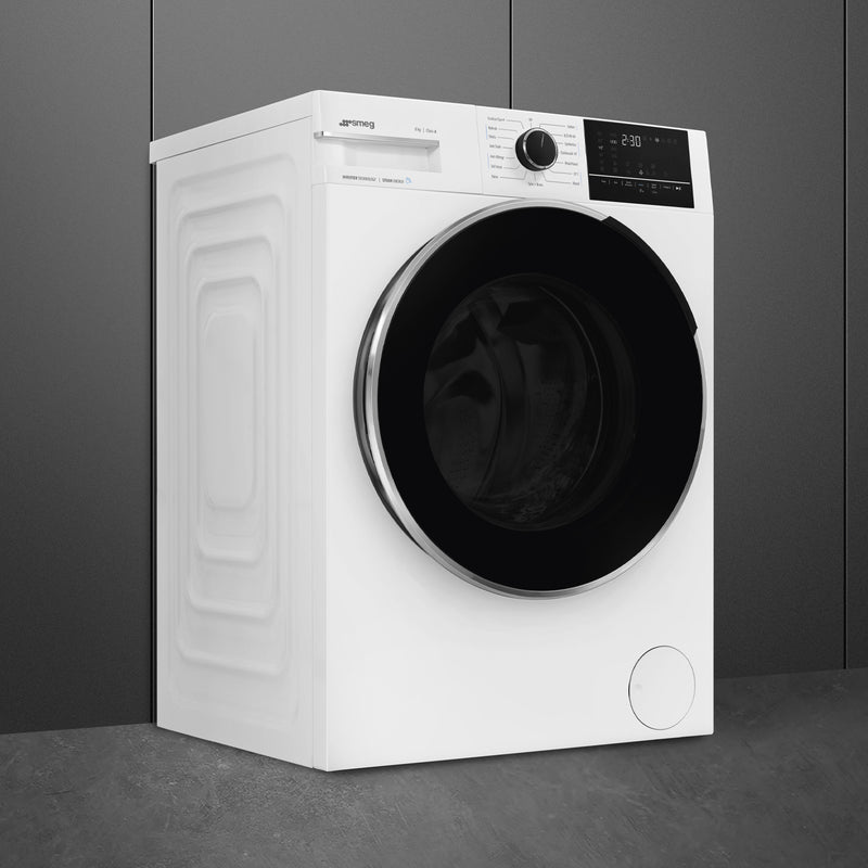 SMEG WNP84SEAUK - White 8KG Washing Machine - 1400 RPM - A energy