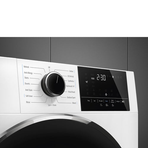 SMEG WNP96SEAUK1 - White 9KG Washing Machine - 1600RPM - A energy