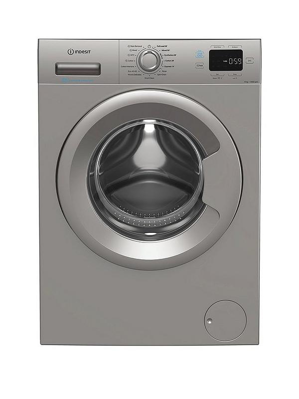 Indesit IP 846S PUSH&GO UK - Silver 8KG Washing Machine - 1400 RPM - A energy