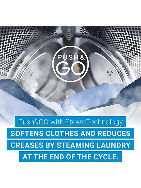 Indesit IP 846S PUSH&GO UK - Silver 8KG Washing Machine - 1400 RPM - A energy