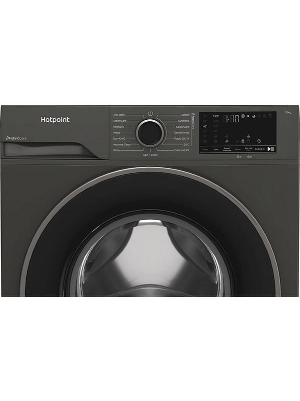Hotpoint HB 103G CARE UK - Manhattan Grey 10KG Washing Machine - 1400 RPM - A energy
