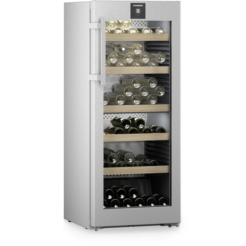 Liebherr WPsd4652 - Silver 272L Wine Cooler - 107 Bottles - F energy