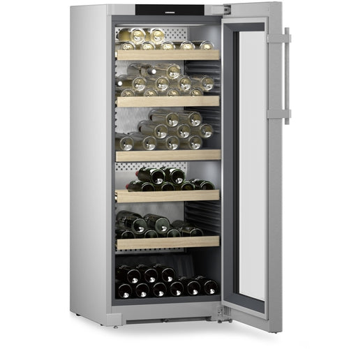 Liebherr WPsd4652 - Silver 272L Wine Cooler - 107 Bottles - F energy