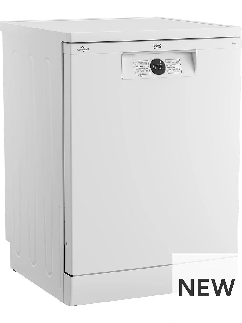 Beko BDFN26431W - White Freestanding Full Size Dishwasher - 14 Place Settings - D Energy