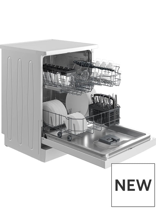 Beko BDFN26431W - White Freestanding Full Size Dishwasher - 14 Place Settings - D Energy
