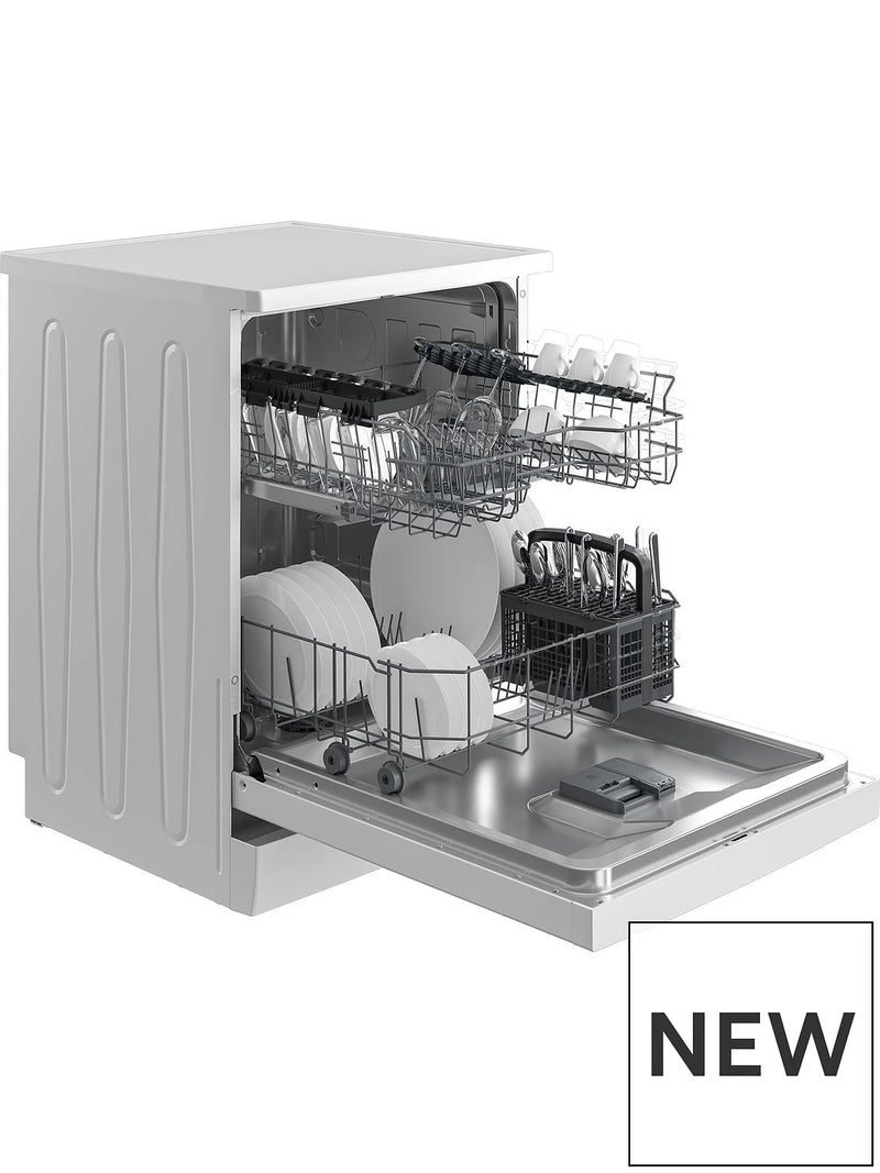 Beko BDFN26431W - White Freestanding Full Size Dishwasher - 14 Place Settings - D Energy