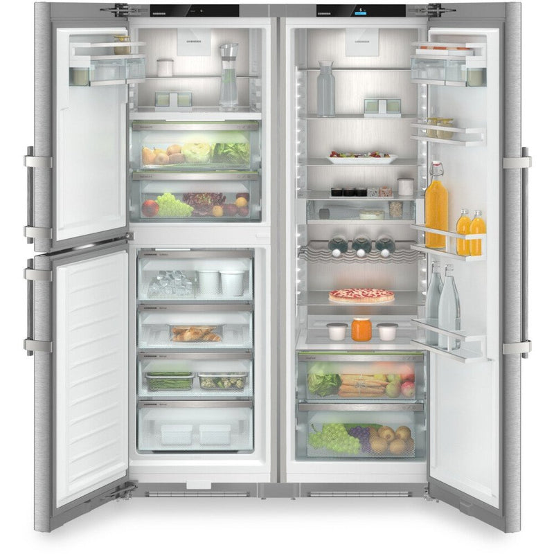 Liebherr XRCSD 5255 Prime BioFresh - Silver American Fridge Freezer - 583/133L Capacity - D Energy Rating