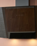 Caple ZEL901GM 90cm Wall Chimney Cooker Hood – Gunmetal & Black Glass