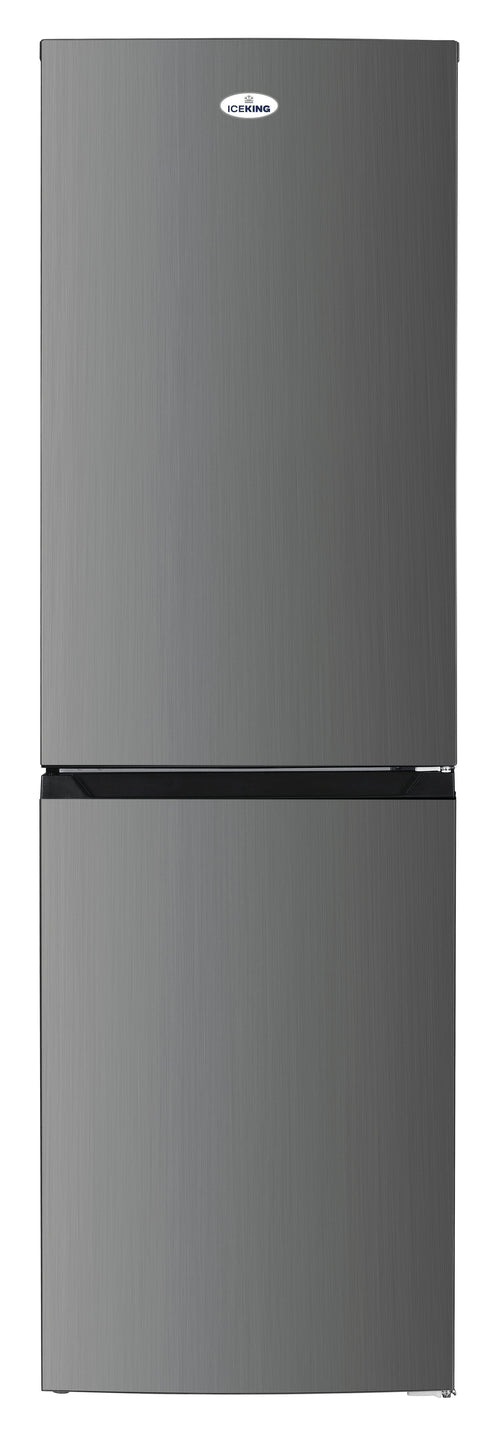 Iceking IK5050IX - Inox Freestanding Frost Free Fridge Freezer - E energy - Display