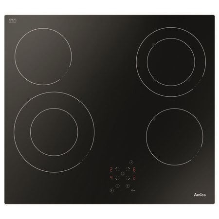 Amica ACH6440FR - Black 4 Zone Ceramic Hob