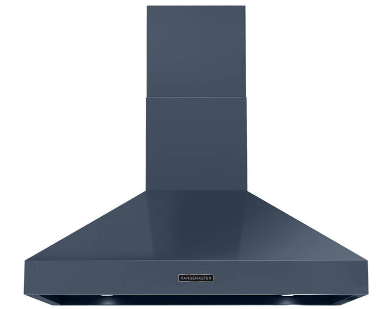 Rangemaster RDLXHD100PSTB/CM1 100 Deluxe Cooker Hood – Stone Blue / Chrome