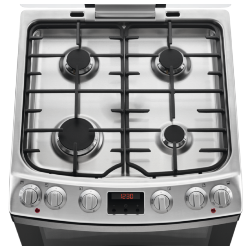 AEG CKB6540ACM - Stainless steel 4 Zone Dual Fuel Cooker - Catalytic cleaning - A/A energy