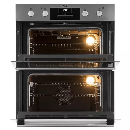 AEG DUB331110M - Stainless steel Built under Electric Double Oven - Catalytic cleaning - A energy - Display