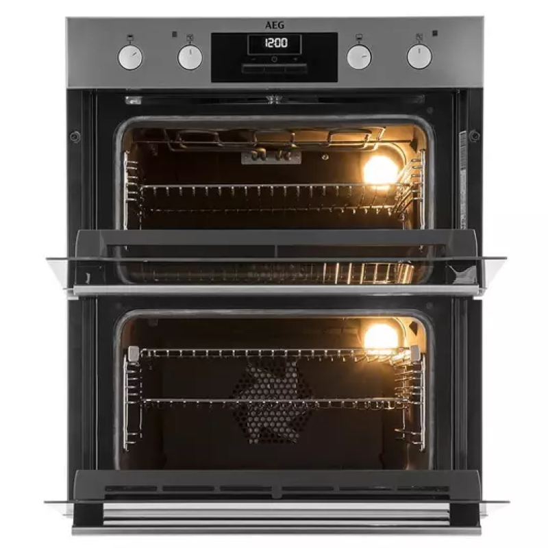 AEG DUB331110M - Stainless steel Built under Electric Double Oven - Catalytic cleaning - A energy - Display