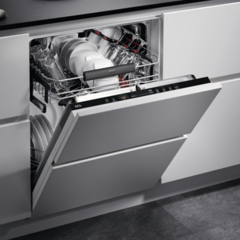 AEG FSS63607P - White Integrated Dishwasher - D energy