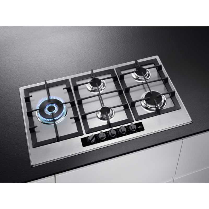 AEG HGB95522YM - Stainless steel 5 Zone Gas Hob