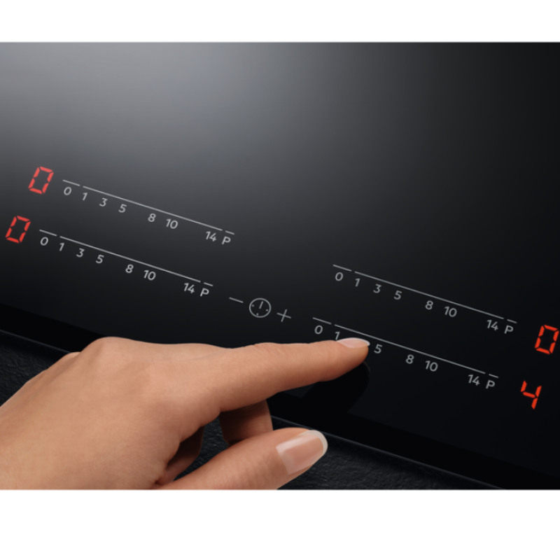 AEG IKE84441FB - Black 4 Zone Induction Hob - Display