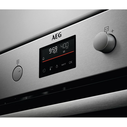 AEG KMK365060M - Stainless steel Electric Single Oven - Display