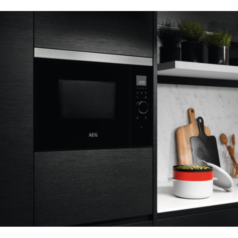 AEG MBE2658SEM - Black Built in Electric Microwave