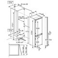 AEG OSC6N181ES - Integrated Frost Free Fridge Freezer - E energy