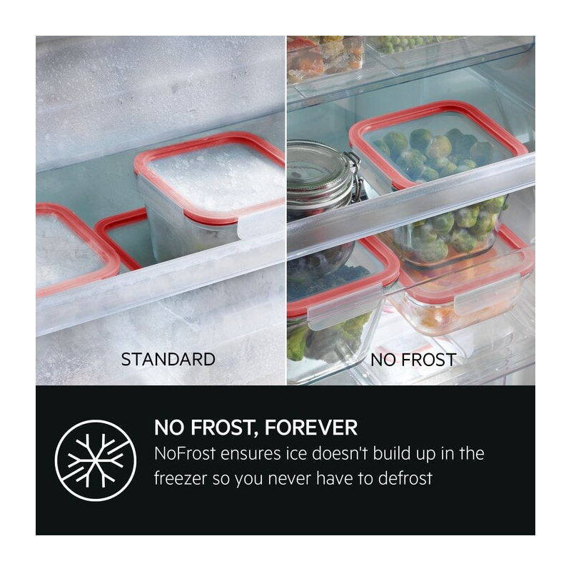 AEG SCE819E5TS - Integrated Frost Free Fridge Freezer - E energy