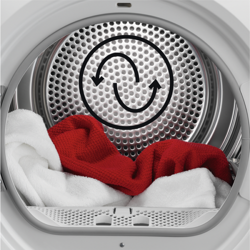 AEG T6DBG720N - White 7KG Condenser Tumble Dryer - B energy - Display