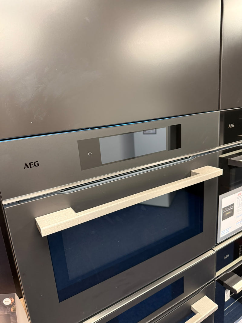 AEG TK9NK821T - Black Single Oven with Microwave - 44L Built-in - Display